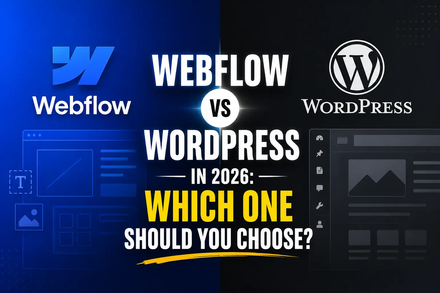 Webflow vs WordPress 2026 thumbnail